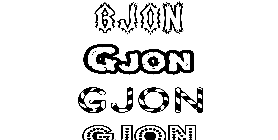 Coloriage Gjon