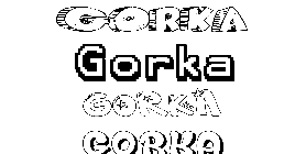 Coloriage Gorka