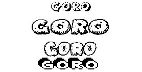 Coloriage Goro