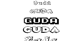 Coloriage Guda