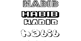Coloriage Habib