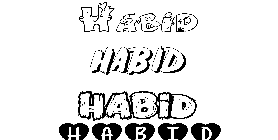 Coloriage Habid