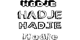 Coloriage Hadje