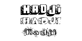 Coloriage Hadji