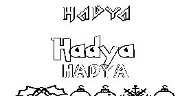 Coloriage Hadya