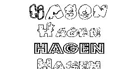 Coloriage Hagen