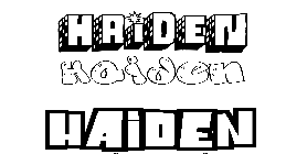 Coloriage Haiden