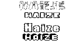 Coloriage Haize