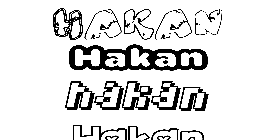 Coloriage Hakan