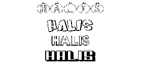 Coloriage Halis