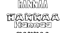 Coloriage Hannaa