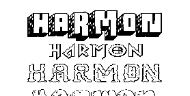Coloriage Harmon