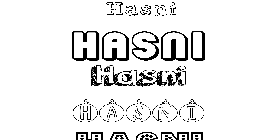 Coloriage Hasni