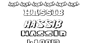 Coloriage Hassib