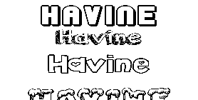 Coloriage Havine