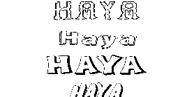 Coloriage Haya