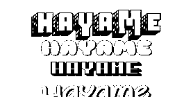 Coloriage Hayame