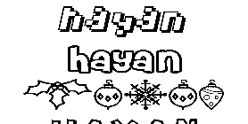 Coloriage Hayan