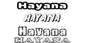 Coloriage Hayana