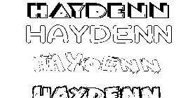 Coloriage Haydenn