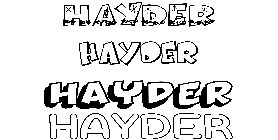 Coloriage Hayder