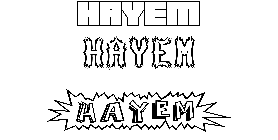 Coloriage Hayem