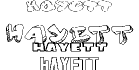 Coloriage Hayett