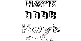 Coloriage Hayk