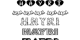 Coloriage Hayri