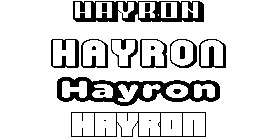 Coloriage Hayron