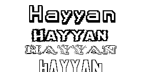 Coloriage Hayyan