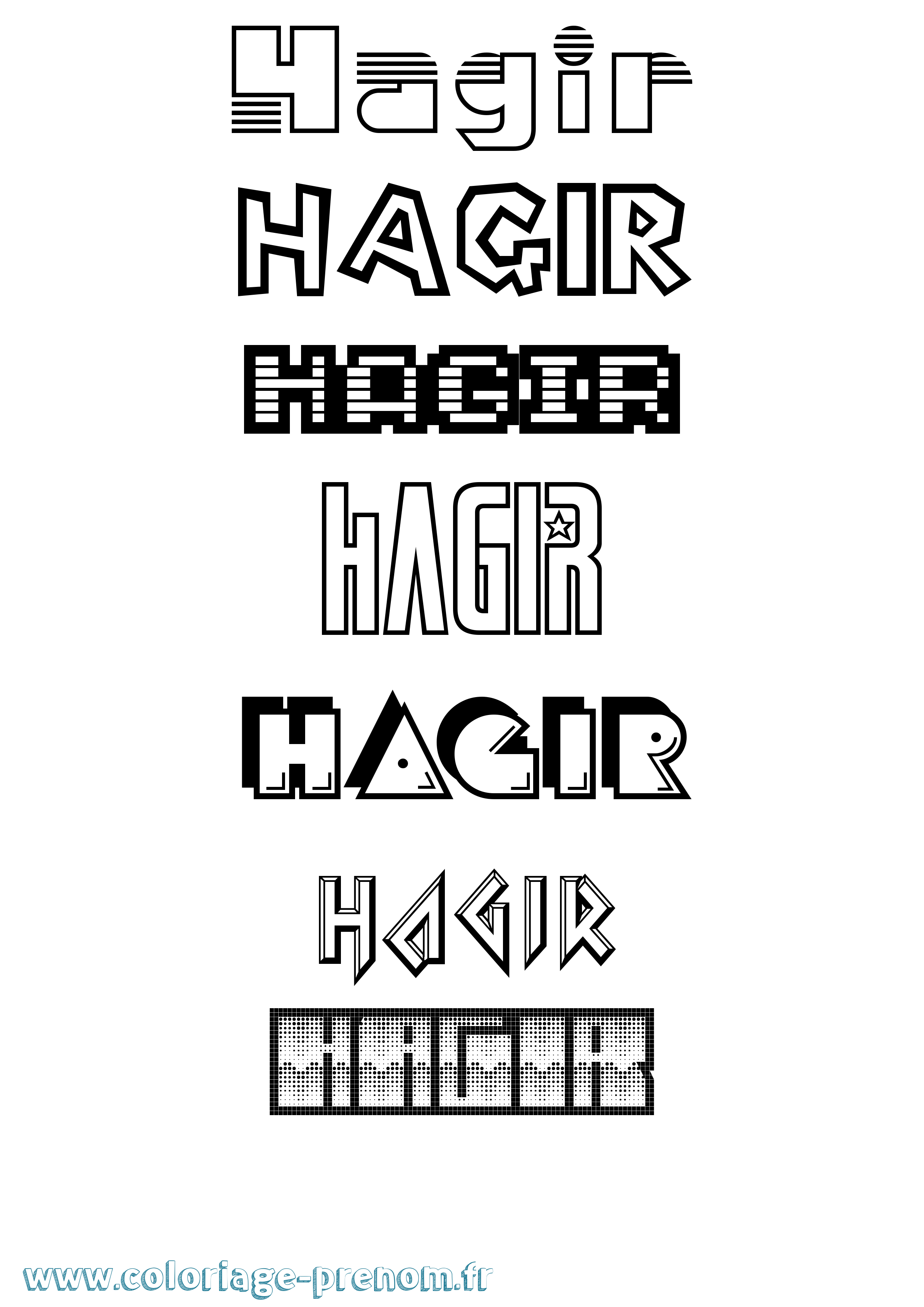 Coloriage Hagir Jeux Vidéos Coloriage prénom Hagir Jeux Vidéos