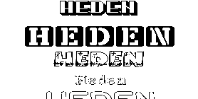 Coloriage Heden
