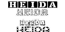 Coloriage Heida