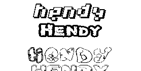 Coloriage Hendy