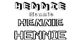 Coloriage Hennie