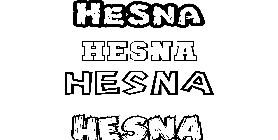 Coloriage Hesna