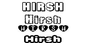 Coloriage Hirsh