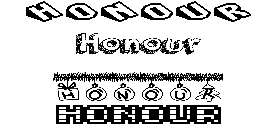 Coloriage Honour