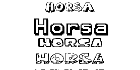 Coloriage Horsa