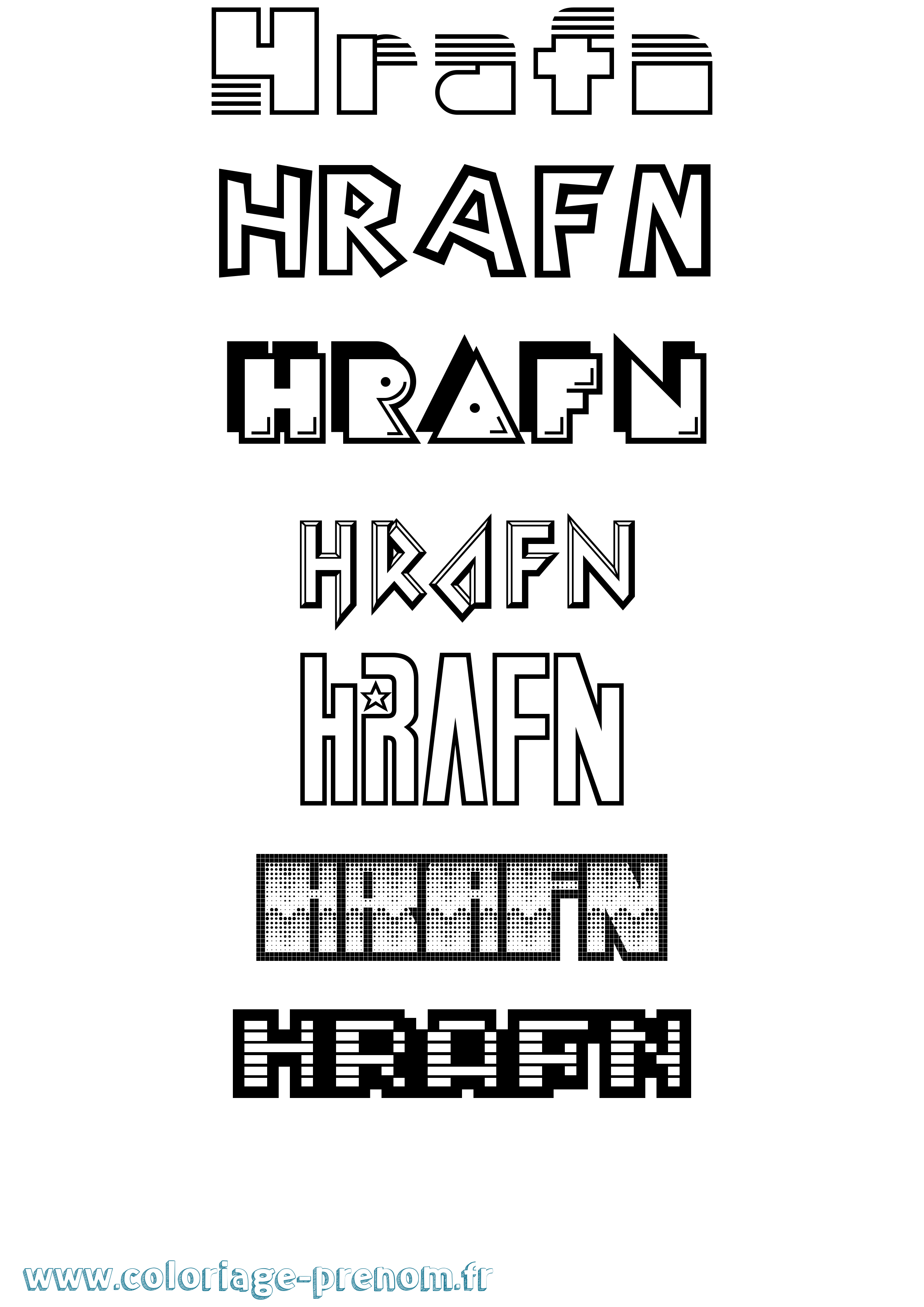 Coloriage Hrafn Jeux Vidéos Coloriage prénom Hrafn Jeux Vidéos