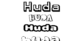 Coloriage Huda