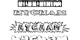 Coloriage Hycham