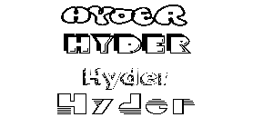 Coloriage Hyder