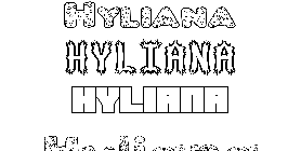 Coloriage Hyliana