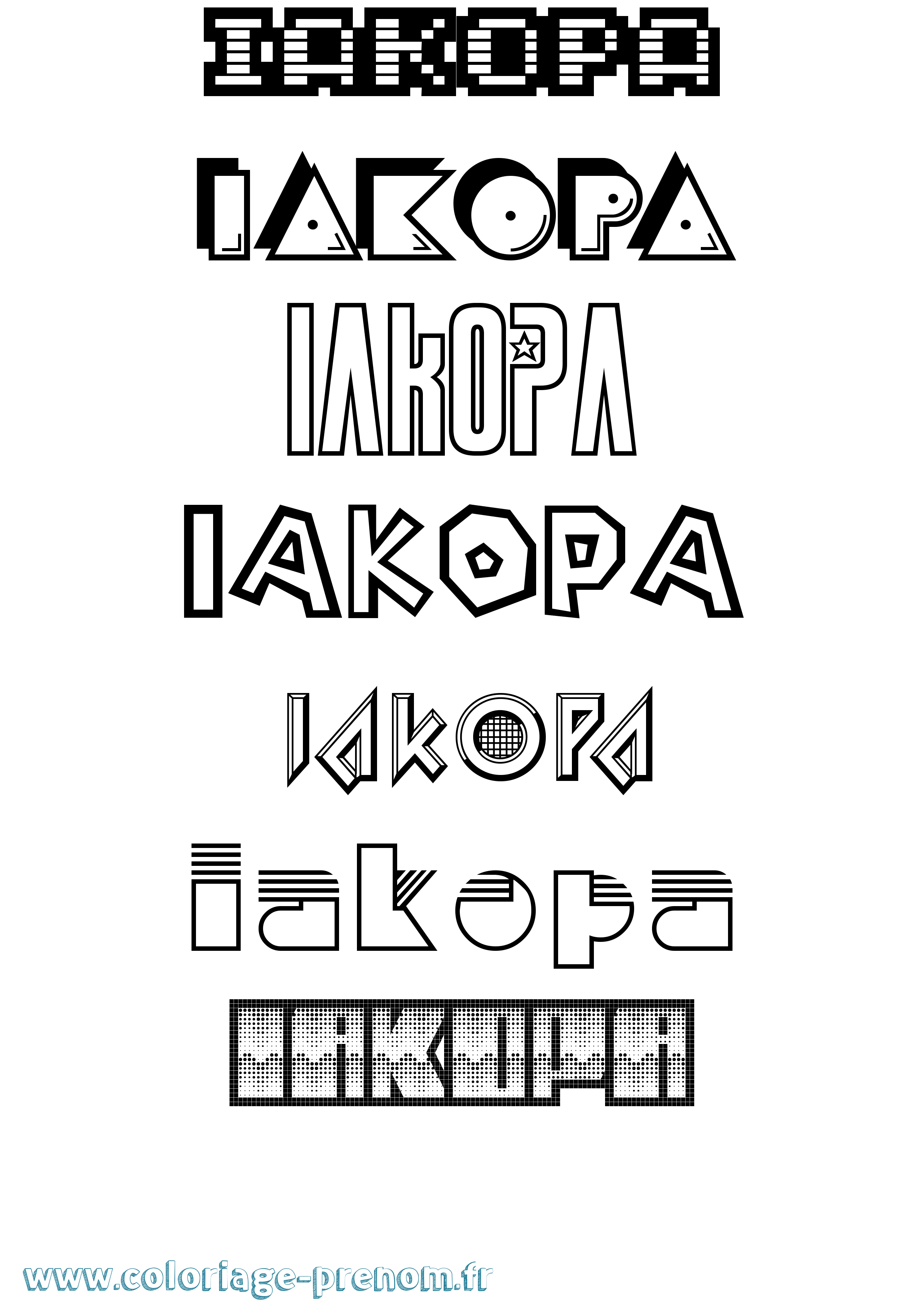 Coloriage Iakopa Jeux Vidéos Coloriage prénom Iakopa Jeux Vidéos
