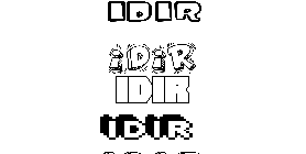 Coloriage Idir