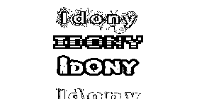 Coloriage Idony