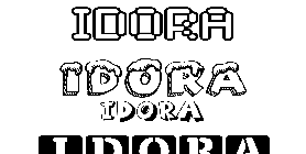 Coloriage Idora