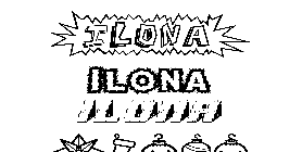 Coloriage Ilona